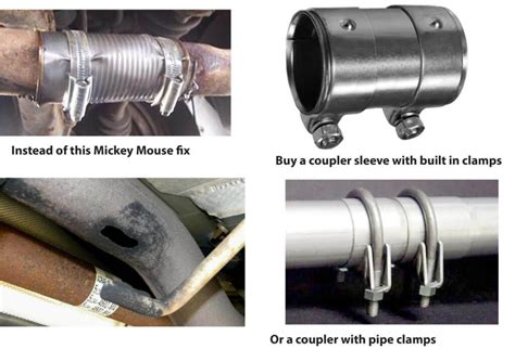 how to fix a exhaust leak|3 Ways to Patch an Exhaust Pipe